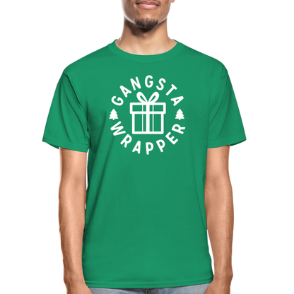 Gangsta Wrapper Adult Tagless T-Shirt - kelly green