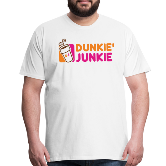Dunkie' Junkie Premium T-Shirt - white