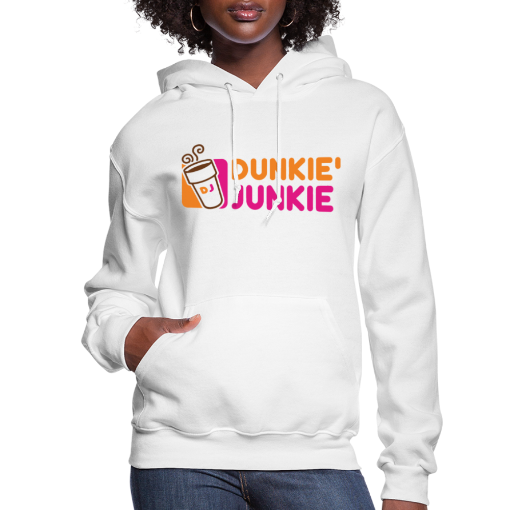 Dunkie' Junkie Women's Hoodie - white