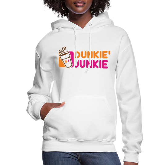 Dunkie' Junkie Women's Hoodie - white