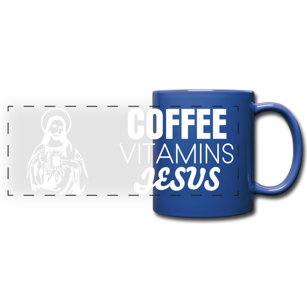 The Necessities Full Color Panoramic Mug - royal blue