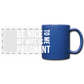 My Wife Is Pregnant Full Color Panoramic Mug - royal blue