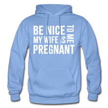 Load image into Gallery viewer, My Wife Is Pregnant Adult Hoodie - carolina blue
