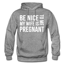 Load image into Gallery viewer, My Wife Is Pregnant Adult Hoodie - graphite heather
