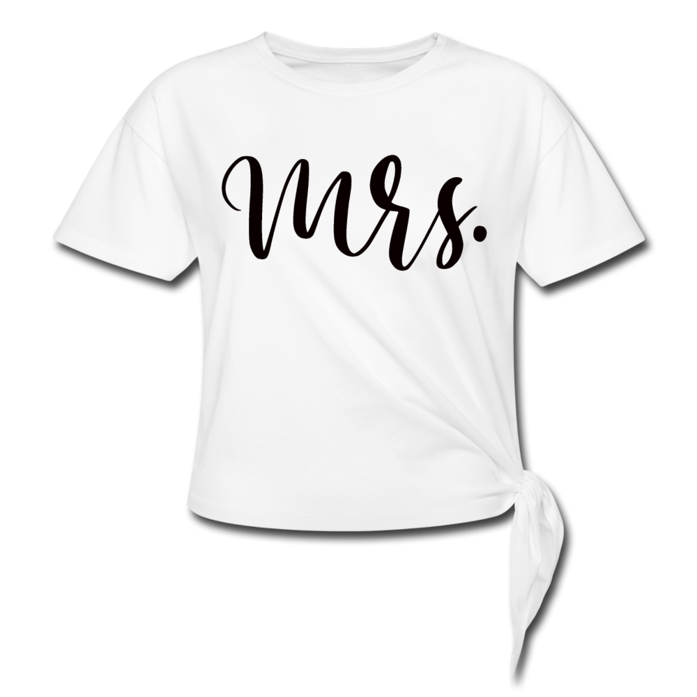 Mrs. Knotted T-Shirt - white