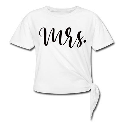 Mrs. Knotted T-Shirt - white