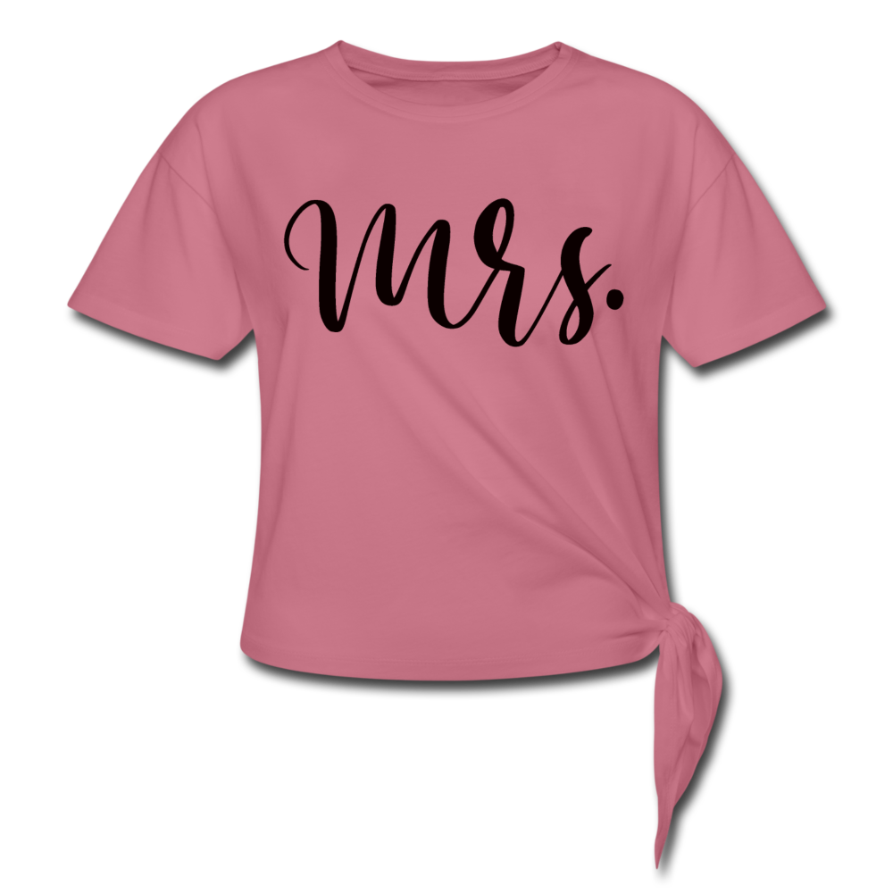 Mrs. Knotted T-Shirt - mauve