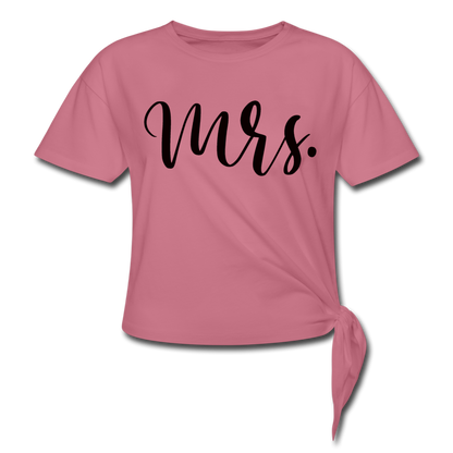 Mrs. Knotted T-Shirt - mauve