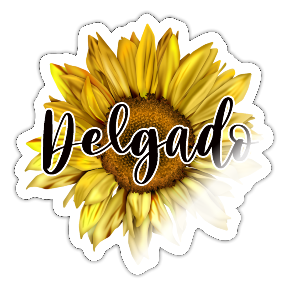Sunflower Sticker - white glossy