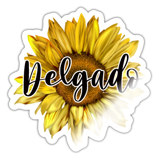 Sunflower Sticker - white glossy