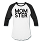 MOMSTER Baseball T-Shirt - white/black