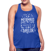 Load image into Gallery viewer, Mermaid-Sailor Flowy Tank Top - royal blue
