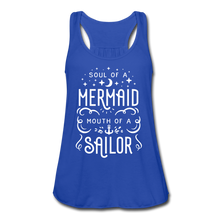 Load image into Gallery viewer, Mermaid-Sailor Flowy Tank Top - royal blue
