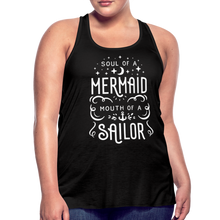 Load image into Gallery viewer, Mermaid-Sailor Flowy Tank Top - black
