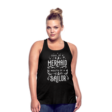 Load image into Gallery viewer, Mermaid-Sailor Flowy Tank Top - black
