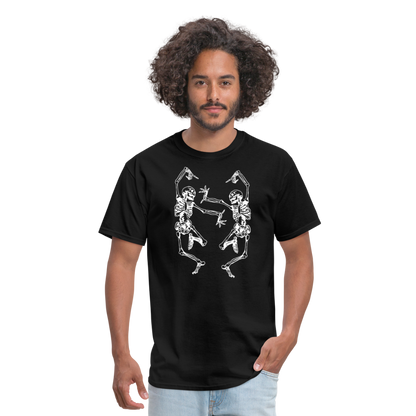 Unisex Dancing Bones Classic T-Shirt - black