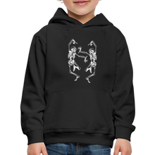 Load image into Gallery viewer, Kids‘ Dancing Bones Premium Hoodie - black
