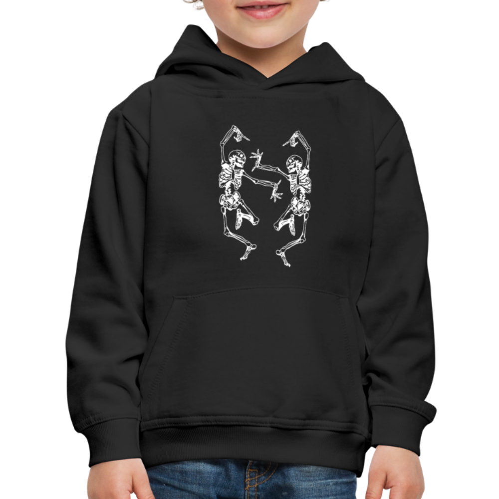 Kids‘ Dancing Bones Premium Hoodie - black