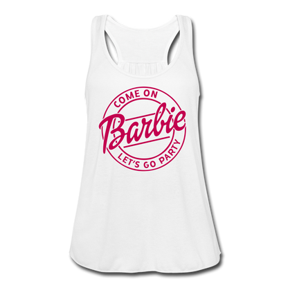 Barbie Bride Flowy Tank Top - white