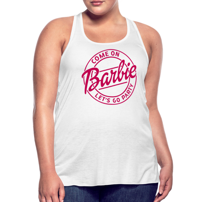 Barbie Bride Flowy Tank Top - white