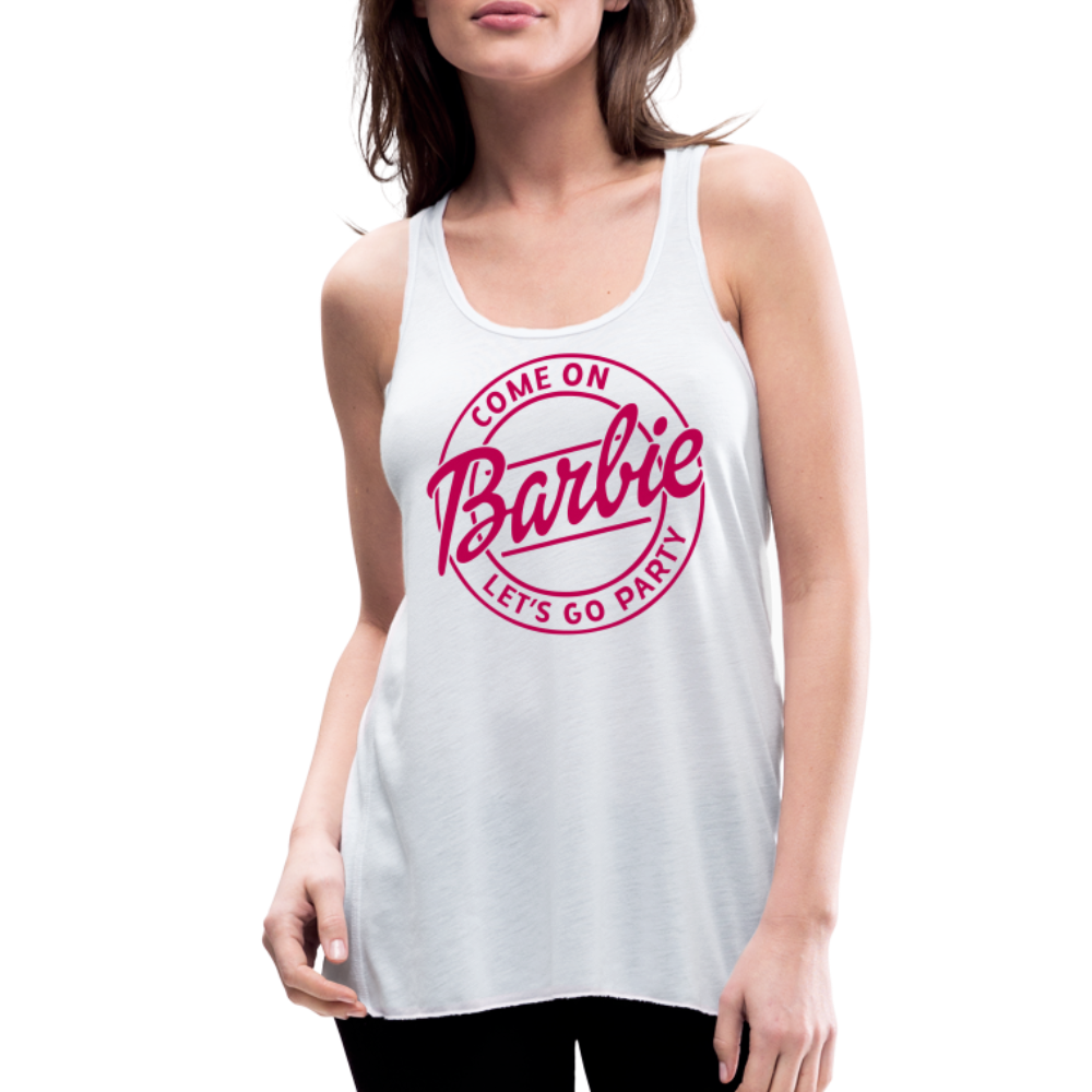 Barbie Bride Flowy Tank Top - white