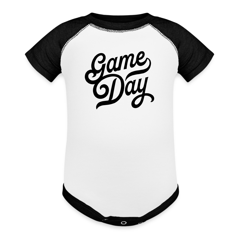 Game Day Baby Bodysuit - white/black