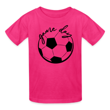 Load image into Gallery viewer, Game Day - Soccer - Kids&#39; T-Shirt - fuchsia
