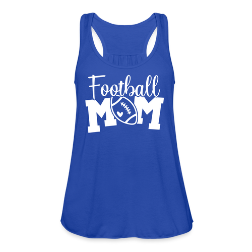 Football Mom Flowy Tank Top - royal blue