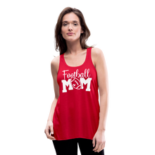 Load image into Gallery viewer, Football Mom Flowy Tank Top - red
