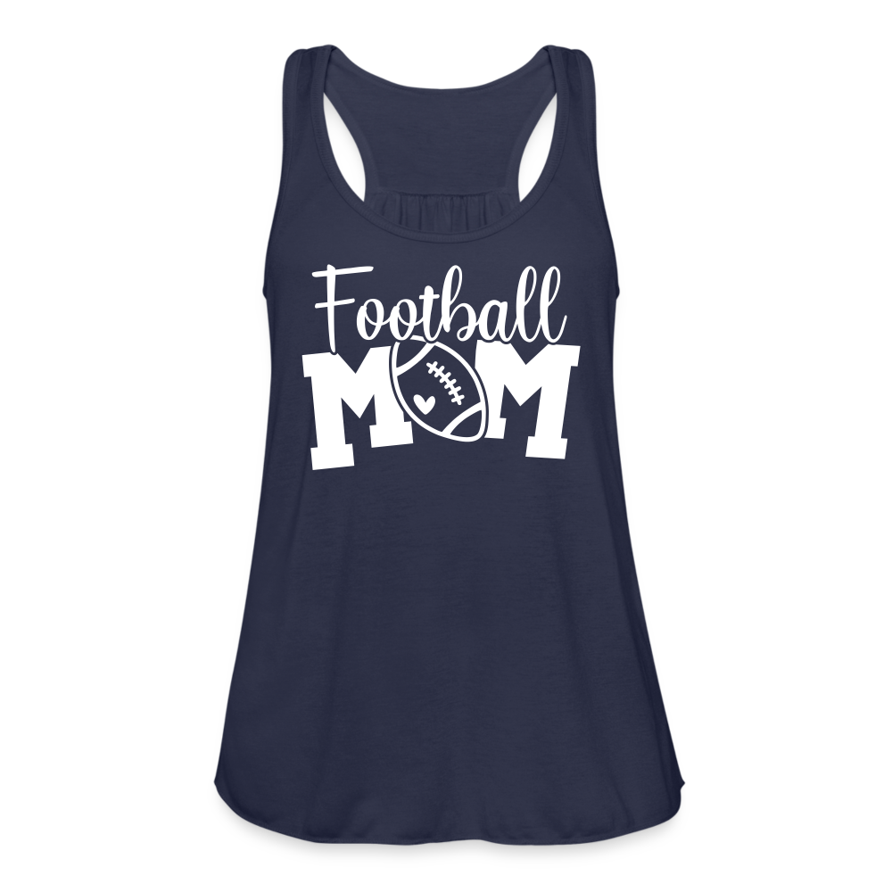Football Mom Flowy Tank Top - navy