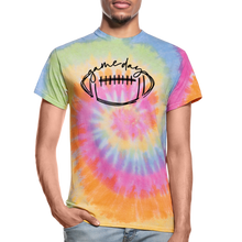 Load image into Gallery viewer, Tie-Dyed Game Day Unisex T-Shirt - rainbow
