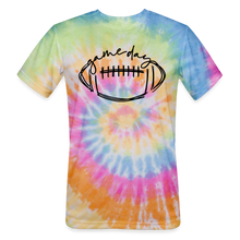 Load image into Gallery viewer, Tie-Dyed Game Day Unisex T-Shirt - rainbow
