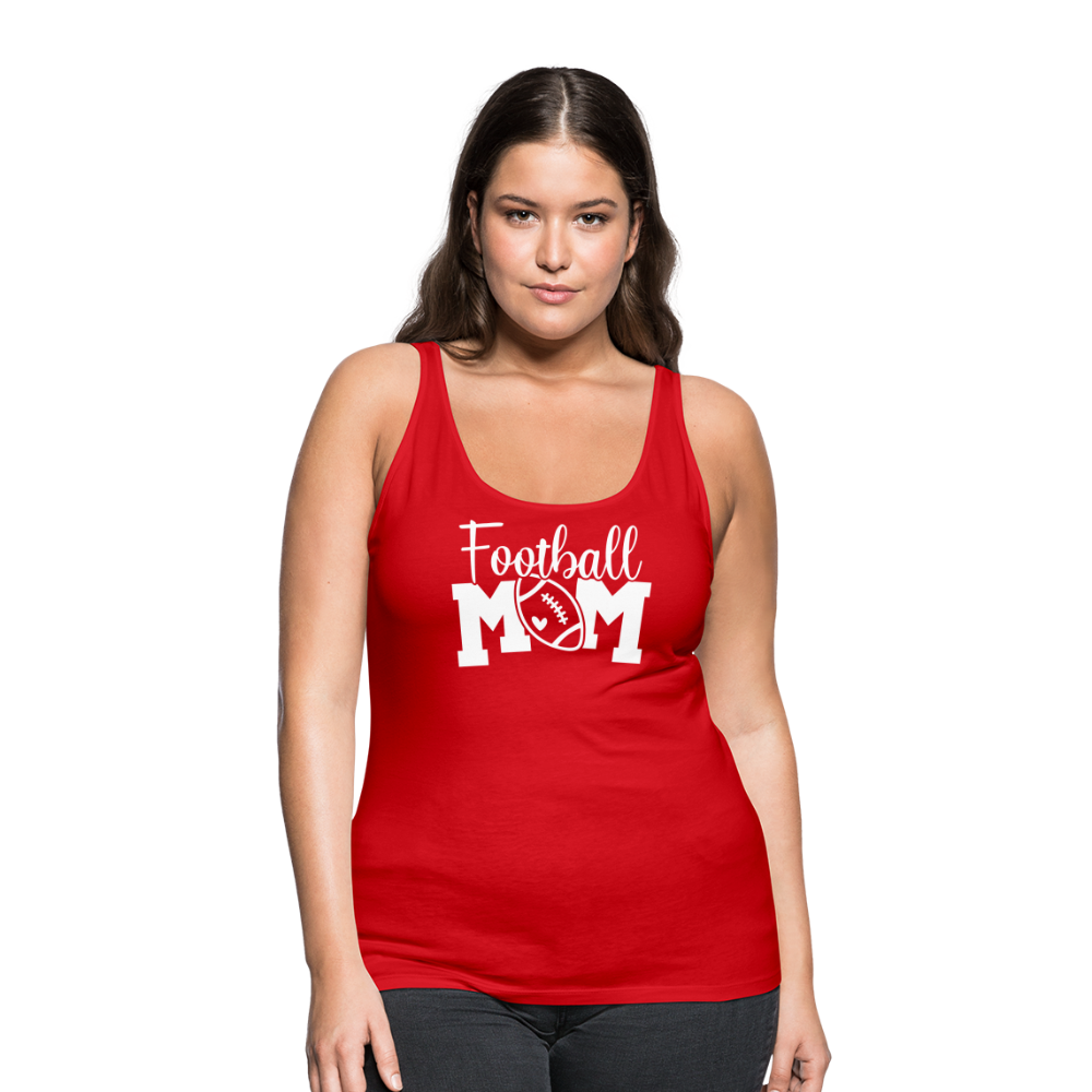 Football Mom Premium Tank Top - red