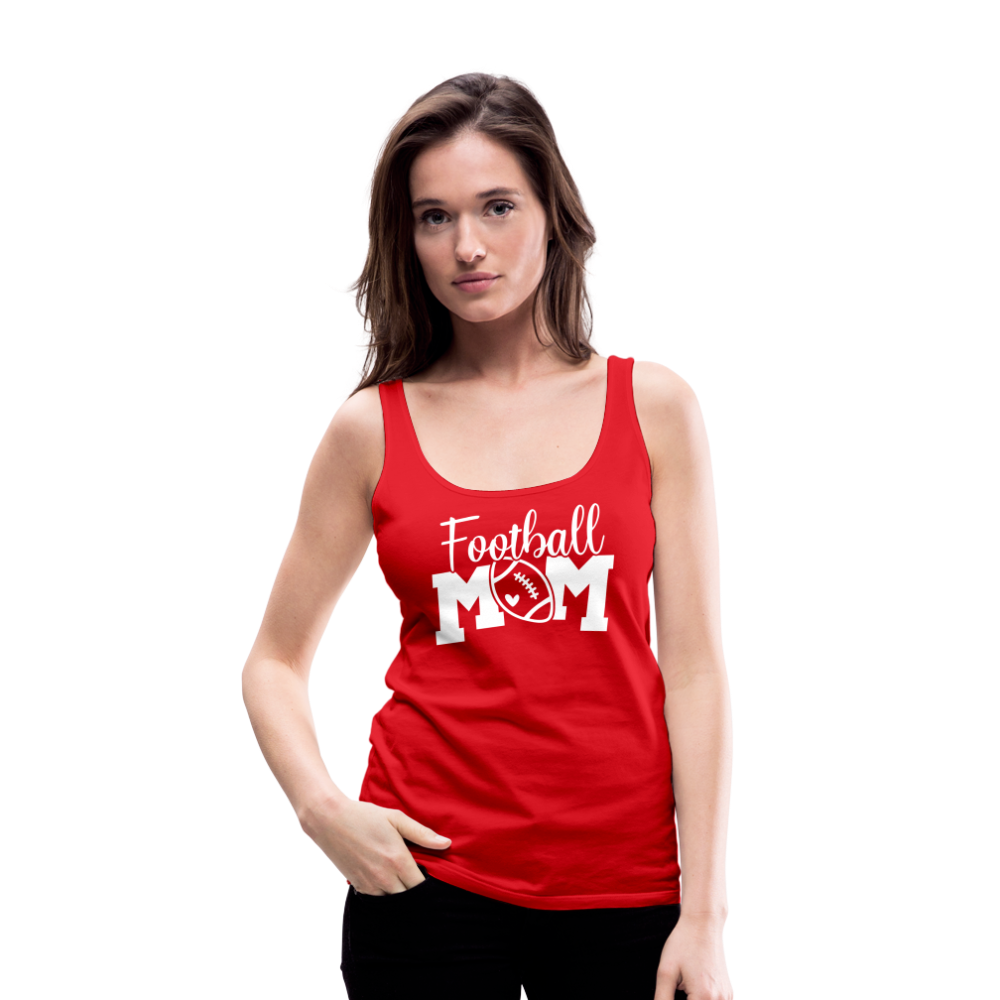 Football Mom Premium Tank Top - red