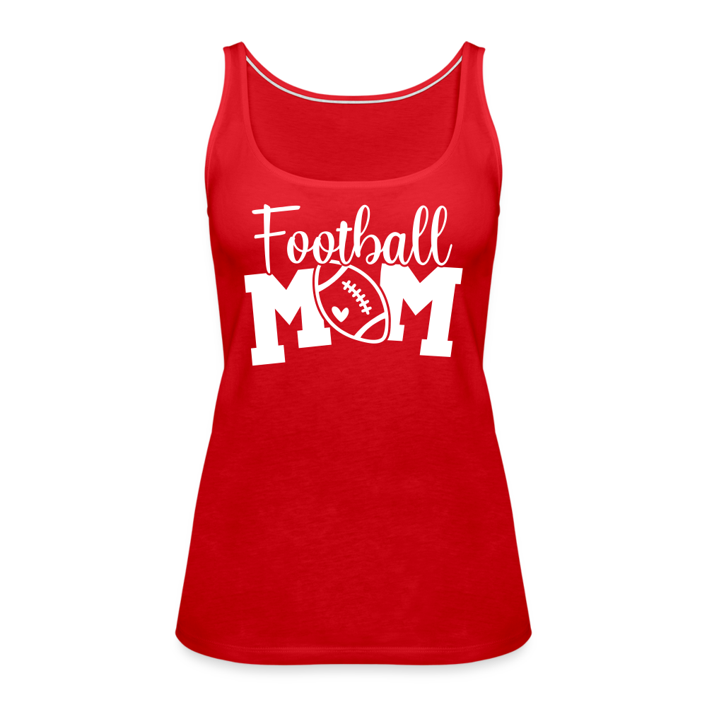 Football Mom Premium Tank Top - red