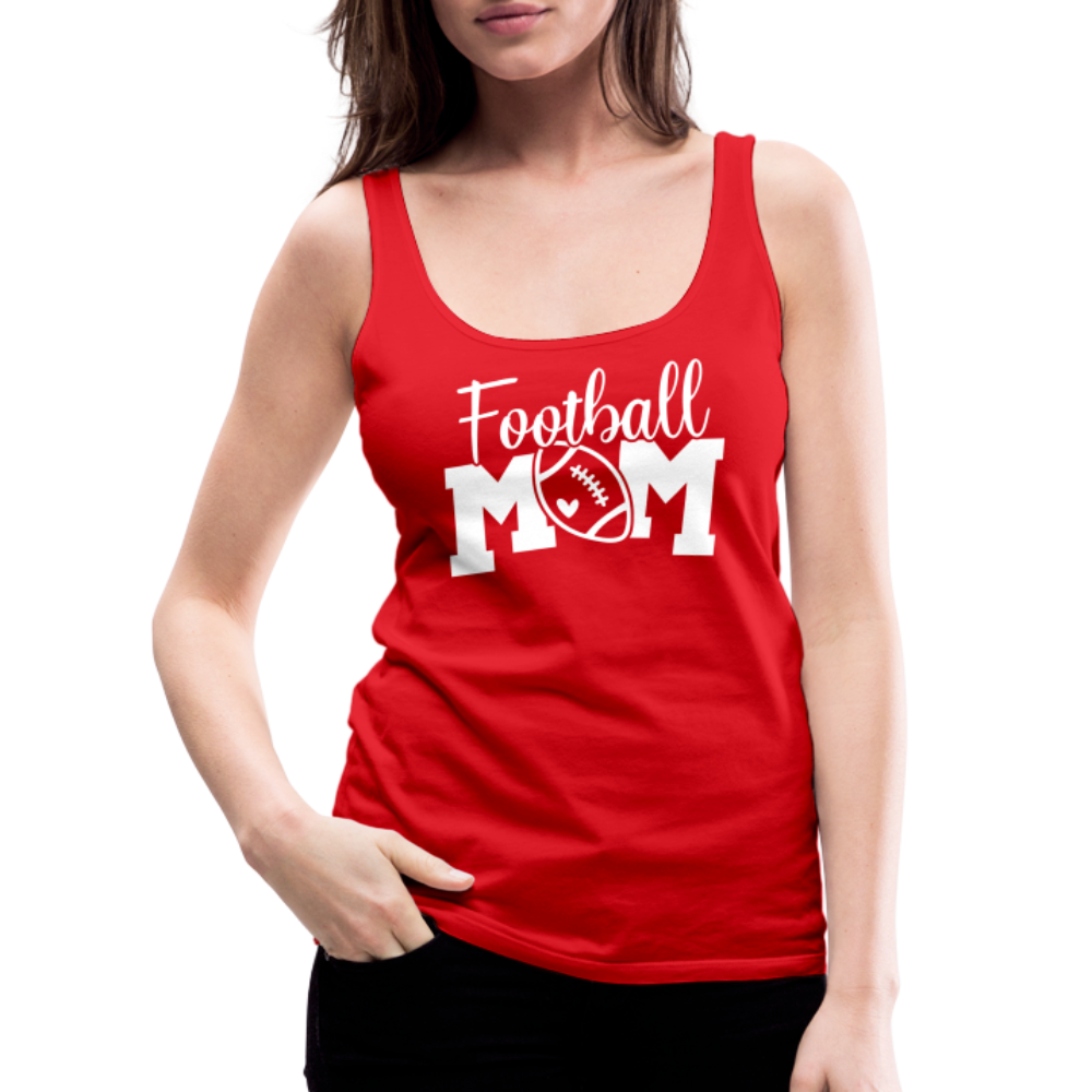 Football Mom Premium Tank Top - red