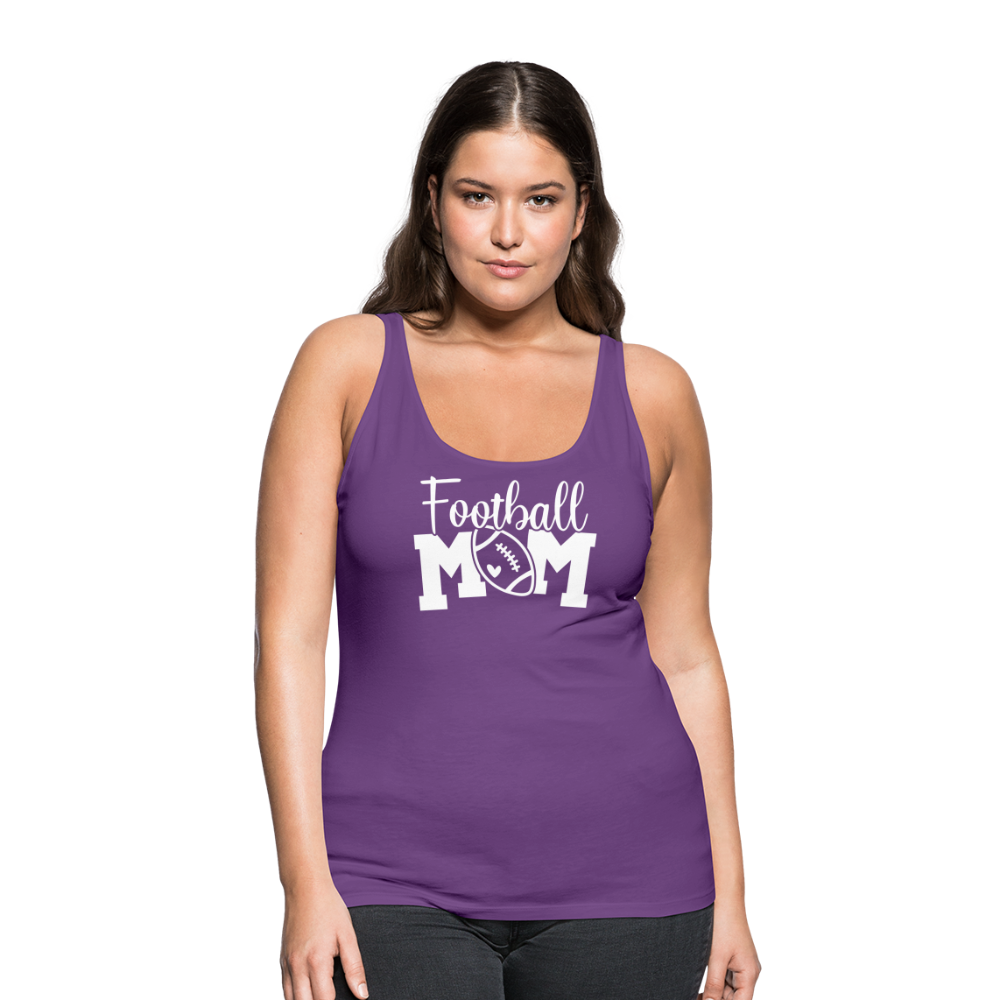 Football Mom Premium Tank Top - purple