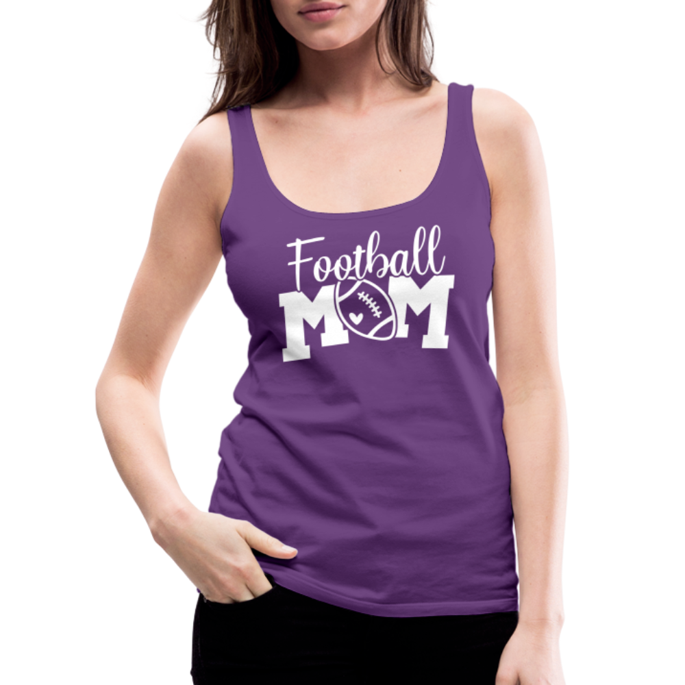 Football Mom Premium Tank Top - purple