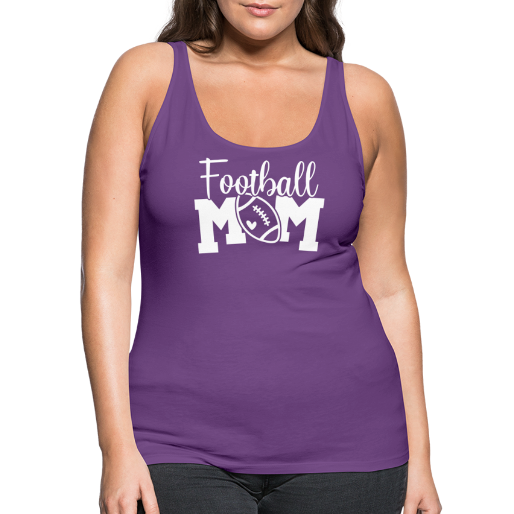 Football Mom Premium Tank Top - purple