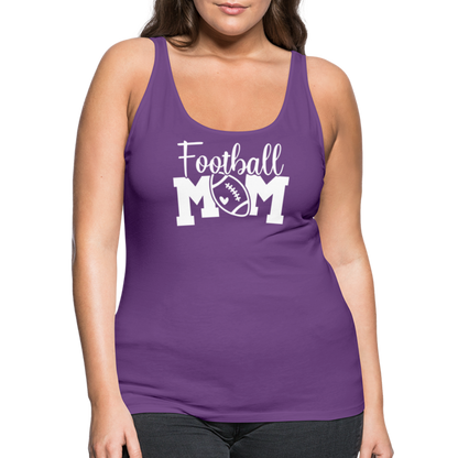 Football Mom Premium Tank Top - purple