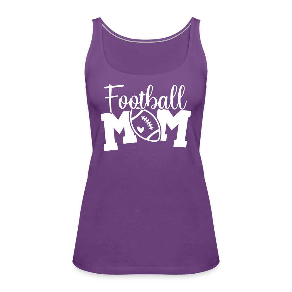 Football Mom Premium Tank Top - purple