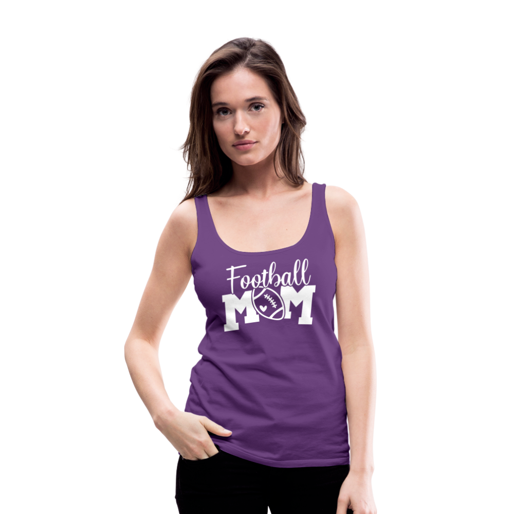 Football Mom Premium Tank Top - purple