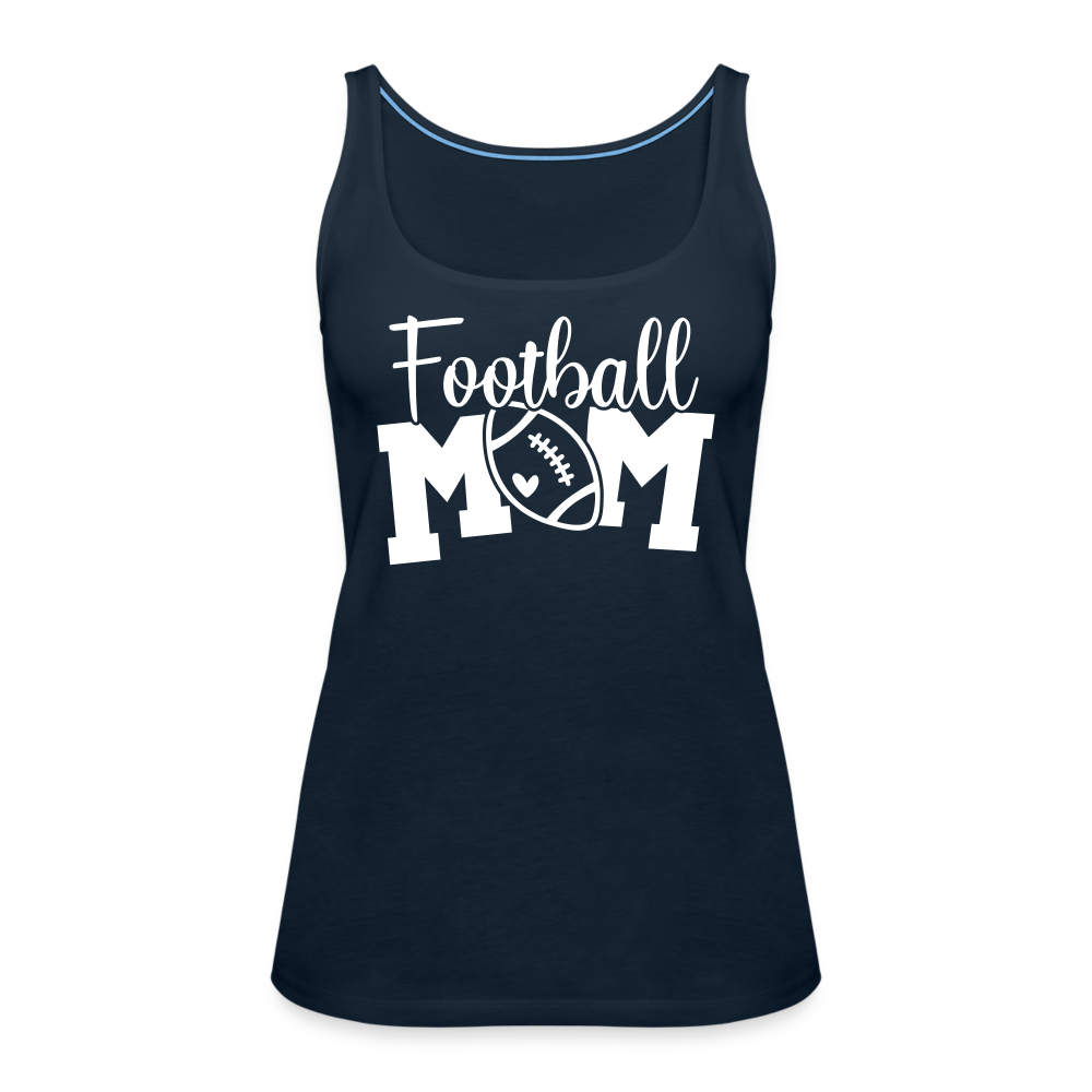 Football Mom Premium Tank Top - deep navy