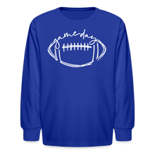 Load image into Gallery viewer, Game Day - Kids&#39; Long Sleeve T-Shirt - royal blue
