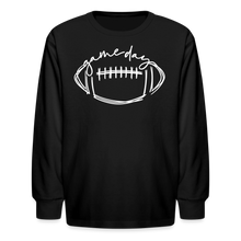 Load image into Gallery viewer, Game Day - Kids&#39; Long Sleeve T-Shirt - black
