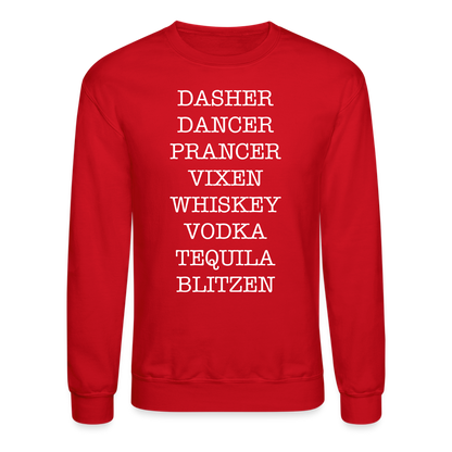 Deer Sweatshirt - red