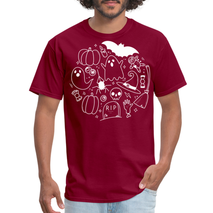Spooky Classic T-Shirt - burgundy