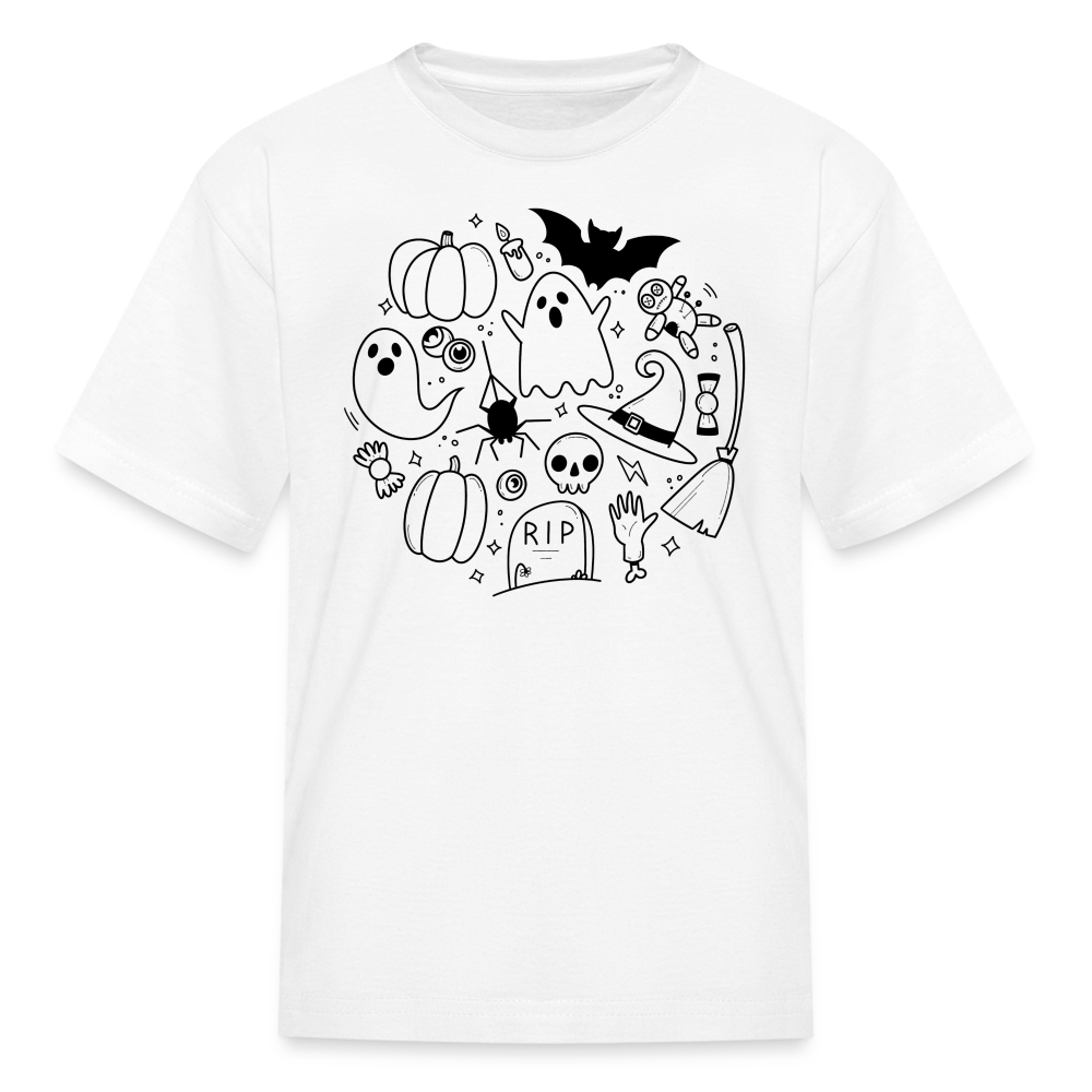 Spooky Kids' T-Shirt - white