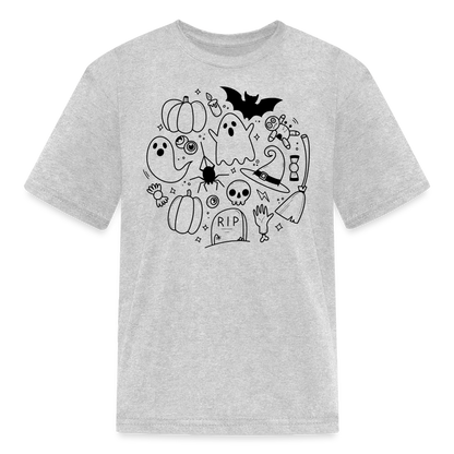 Spooky Kids' T-Shirt - heather gray