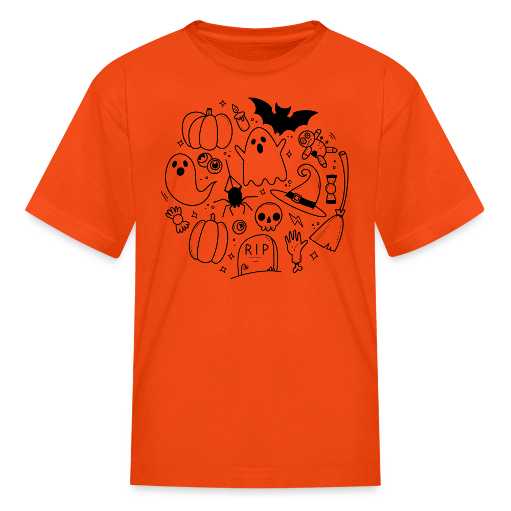 Spooky Kids' T-Shirt - orange